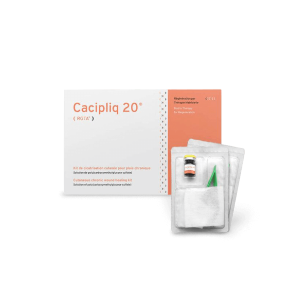 CACIPLIQ20® RGTA® - Kit de cicatrisation cutanée pour plaie chronique - (2 X ampoules 5ml)