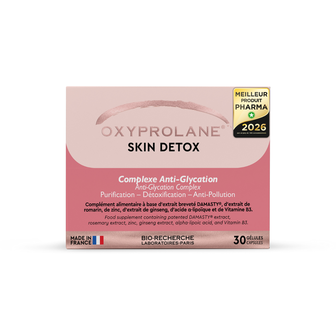 Oxyprolane Skin Detox - Complément alimentaire pour la peau, anti-glycation, contre le stress oxydatif