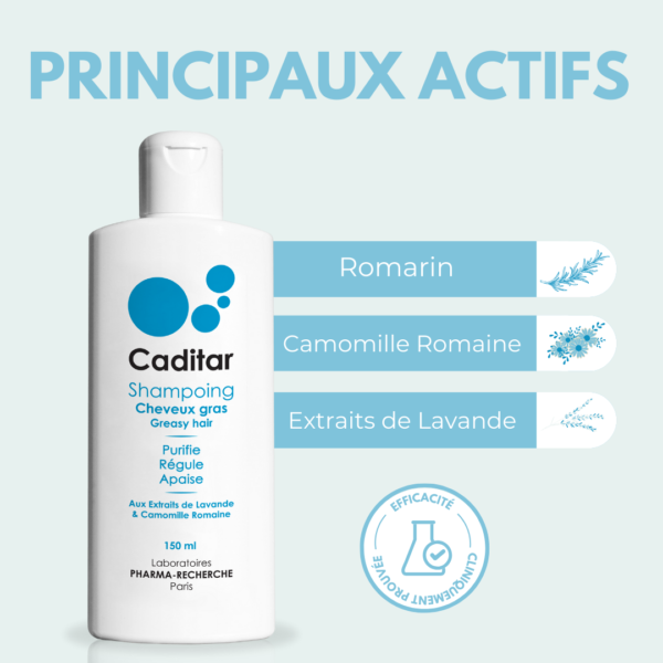 Shampoing Cheveux Gras Caditar – Image 4